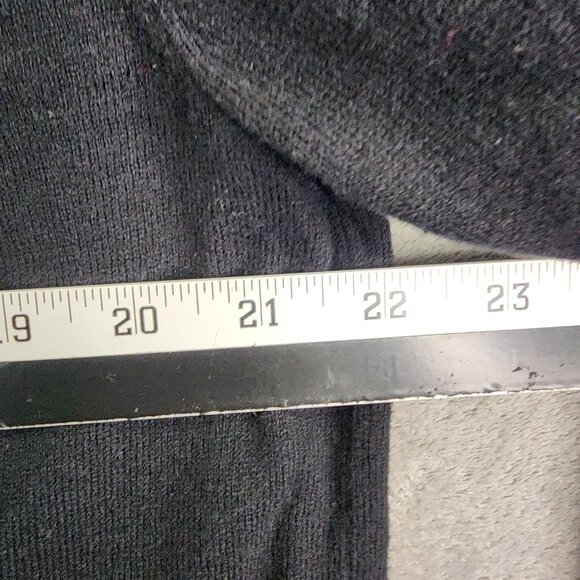 Mens Black Express Sweater Cotton & Cashmere Blend Long Sleeve Crew Neck Size XL - Picture 9 of 11